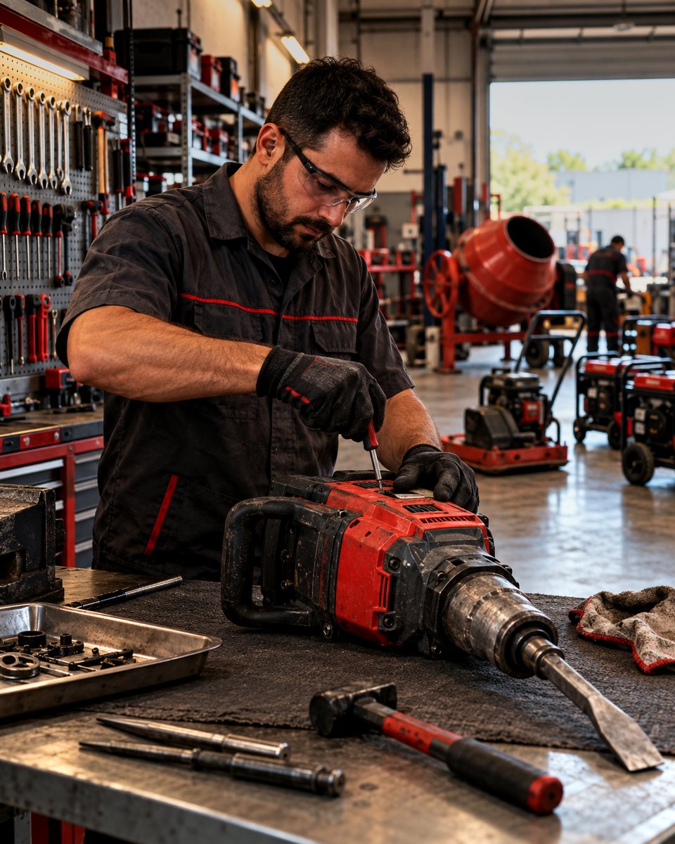Técnico revisando equipamento